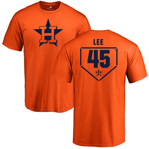 MLB Nike Houston Astros #45 Carlos Lee Orange RBI T-Shirt