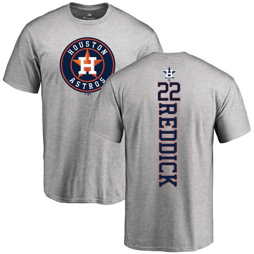 MLB Nike Houston Astros #22 Josh Reddick Ash Backer T-Shirt