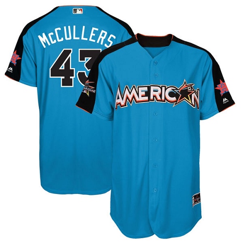 Youth Majestic Houston Astros #43 Lance McCullers Replica Blue American League 2017 MLB All-Star MLB Jersey