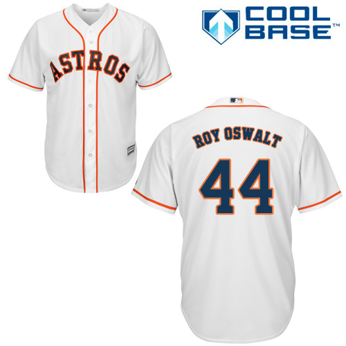 Men's Majestic Houston Astros #44 Roy Oswalt Replica White Home Cool Base MLB Jersey