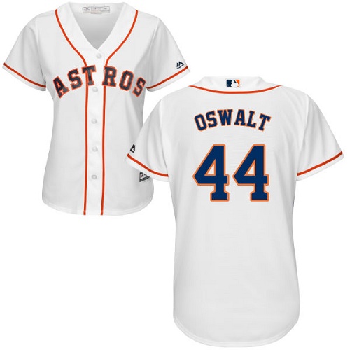 Women's Majestic Houston Astros #44 Roy Oswalt Authentic White Home Cool Base MLB Jersey