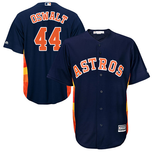 Youth Majestic Houston Astros #44 Roy Oswalt Authentic Navy Blue Alternate Cool Base MLB Jersey
