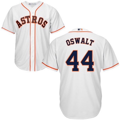 Youth Majestic Houston Astros #44 Roy Oswalt Authentic White Home Cool Base MLB Jersey
