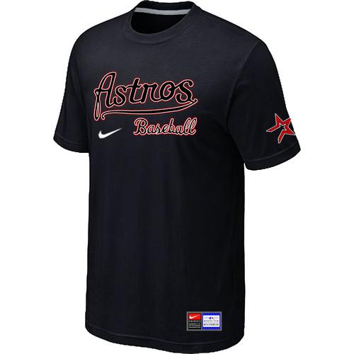 MLB Men's Houston Astros Nike Practice T-Shirt - Black
