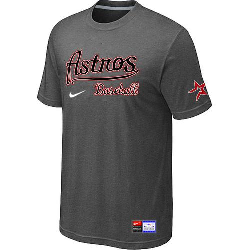 MLB Men's Houston Astros Nike Practice T-Shirt - Dark Grey